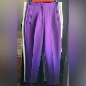 LIMITED EDITION - ZARA High Waist Pants - Size: Small - Color: Royal Purple